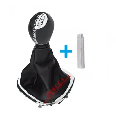Produktbild von Schaltknauf 6 Gang + Schaltsack Und Rahmen + Adapter Für Renault Trafic Opel Vivaro Fiat Talento