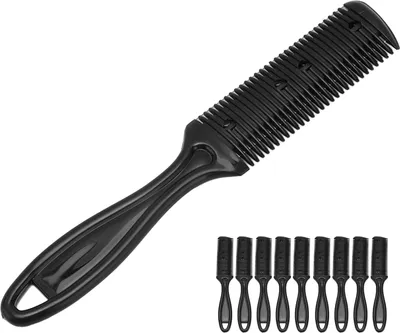 Image de Peigne à couper les cheveux, peigne à désépaissir les cheveux, peigne à couper les cheveux, outil de coupe pour les coupes de cheveux, ciseaux de coupe à deux côtés