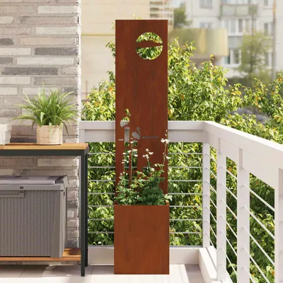 Immagine prodotto di Maison Exclusive - Pannello divisorio per giardino, colore ruggine, 32 x 32 x 150 cm