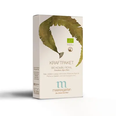 Produktbild von Meeresgarten Kraftpaket - Kombu Royal Algen-Flakes 60 g