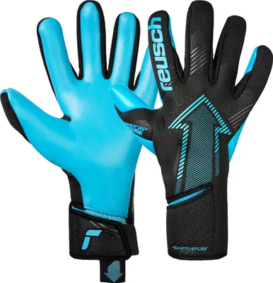 Produktbild von Reusch Torwarthandschuhe Fastgrip Aqua mit Hybrid Negative Cut 7736 blck/aqua blue 9