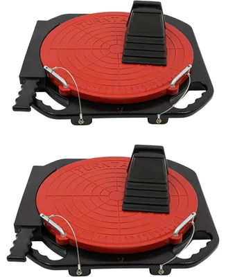 Immagine prodotto di Allineamento ruote - Supporto rotante da 4000 kg - Rotazione a 360° - Robusto - Universale per l'allineamento - Set da 2
