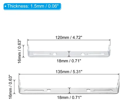 Produktbild von 120mm 135mm Deckenleuchte Platte Kit 2 Set Leuchte Montage Halterung Platte Universelle Stahl Querstange fš¹r Haus Bš¹ro Anh?nger Wandleuchte