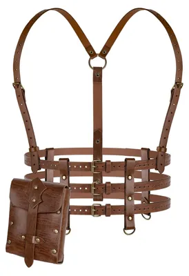 Produktbild von Punk-Stil Kunstlederionsgürtel für Damen, im Steampunk-Look