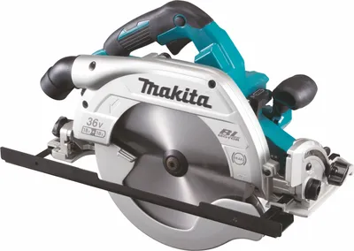 Produktbild von Makita Akku-Handkreissäge DHS900ZU, 2x18 V, incl. Parallelanschlag, AWS, Sägeblatt, Zubehör, Karton