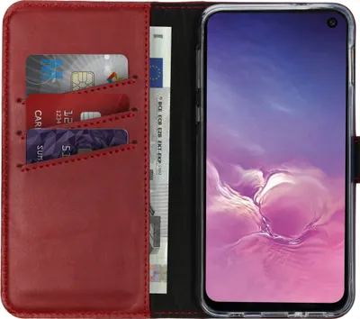 Obrázek produktu pro Selencia kožené pouzdro Samsung Galaxy S10e - červené