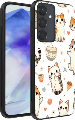 Zdjęcie produktu dla Etui na telefon Samsung Galaxy A55 z nadrukiem kota - TPU Back Cover Case Cat Design
