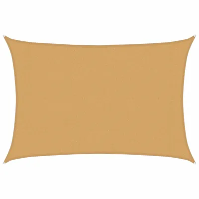Image de vidaXL Voile d'ombrage 160 g/m² Rectangulaire Sable 3x4 m HDPE