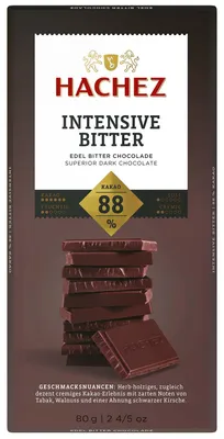 Produktbild von Hachez Intensive Bitter 88% Kakao 80g
