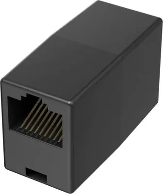 Produktbild von Hama 00201129, Kabelkombinierer, Schwarz, Weiblich/Weiblich, 1 Stück(e), RJ45 (8p8c), 105 mm