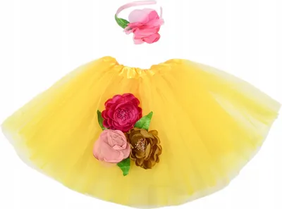 Produktbild von Regenbogen Fee Kostüm Mädchen - Bunter Rock & Haarreif für Karneval & Party 110-135cm