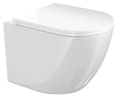 Produktbild von VILSTEIN Hänge WC | Spülrandlos | Tornadospüler Toilette inkl. Sitz mit Softclose | Quickrelease