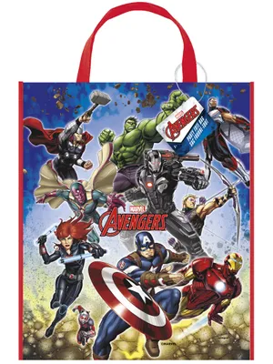 Obrázek produktu pro Dárková taška na nákupy dárky sladkosti narozeniny AVENGERS 28x33cm