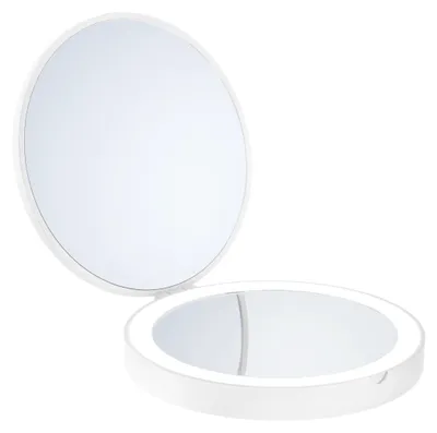 Produktbild von Smedbo OUTLINE - Reise-/Kosmetikspiegel, LED, Weiss, x1/x7 Vergrösserung FX627