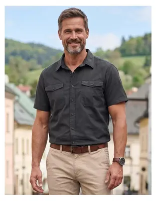 Produktbild von Brandit Roadstar Kurzarmhemd Schwarz 4XL Herren Schwarz 4XL