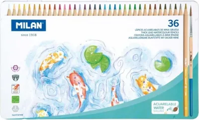 Produktbild von Milan Aquarellfarben Farbstifte Aquarellstifte