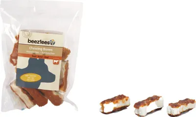 Produktbild von Beeztees Hundesnack Kauknochen mit Huhn, Maße: 5 cm