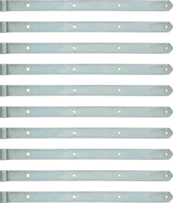 Zdjęcie produktu dla Alberts 845360 Zawias żaluzjowy, prosty, zaokrąglony, ocynkowany, pasywowany grubowarstwowo, rolka Ø16 mm, rozmiar 700 x 45 mm, zestaw 10 szt