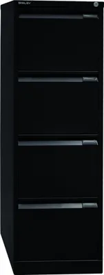 Produktbild von Bisley Hängeregistratur Schrank - 4 Schübe - Farbe: Schwarz