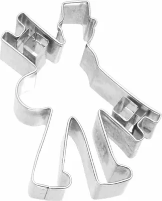 Immagine prodotto di Birkmann Ausstechform Schornsteinfeger, Ausstecher, Plätzchenform, Keks, Plätzchen, Edelstahl, 7 cm, 193369