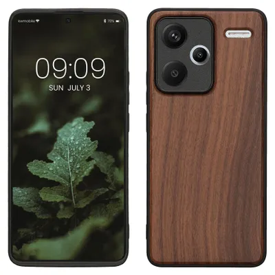 Produktbild von kwmobile Handyhülle für Xiaomi Redmi Note 13 Pro+ 5G / Redmi Note 13 Pro Plus 5G Hülle Holz - Case mit TPU Bumper - Stoßfestes Hardcase - Schutzhülle