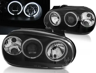 Produktbild von CCFL Angel Eyes Scheinwerfer für VW Golf 4 IV 09.1997-09.2003 in schwarz