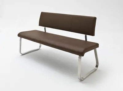 Produktbild von Arco,Bank, 175cm breit, Edelstahlgestell, Polyurethanbraun