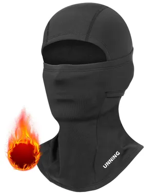Productafbeelding van Skimasker, thermisch, balaclava, voor heren en dames, zwart