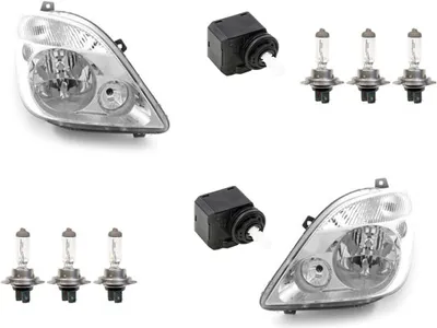 Produktbild von Scheinwerfer passend für Mercedes Sprinter 906 + 3xH7 L R ab 2006- m. Stellmotor 9068200561 A9068200561 9068200661 A9068200661 8292001 1K694129 Johns
