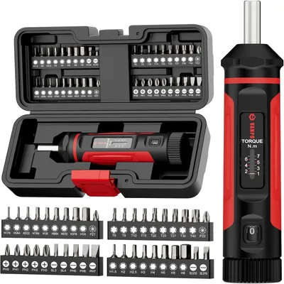 Productafbeelding van Draaimomentschroevendraaier 1/4 inch, 1-7 Nm, set van 41 stuks met S2-bits