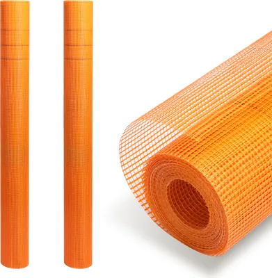 Obrázek produktu pro TolleTour 2 role výztužné tkaniny 160g/m² 4x4mm omítková tkanina tkanina ze skelných vláken oranžová 100m²
