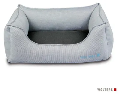 Produktbild von Wolters Dog Lounge Noble Stripes, Größe:L / 105 x 80 cm, Farbe:denim/granit