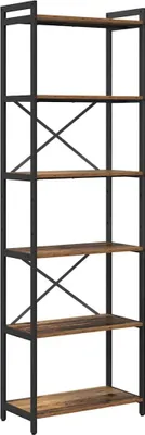 Image de Étagère vidaXL en bois recyclé 60 x 30 x 189,5 cm, aggloméré