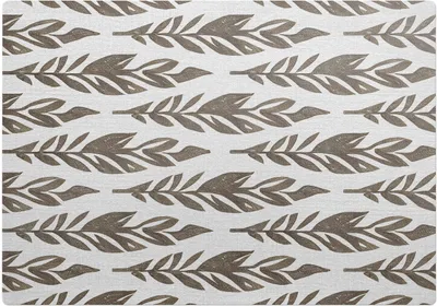 Produktbild von Blätter in Reihen – Bodenschutzmatte – Stuhlunterlage 100x70 cm – Rutschfest – Hartbodenmatte