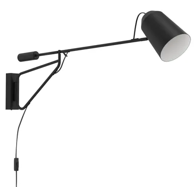 Image de EGLO Applique murale 900614 noir, pour E27, max. 28 W