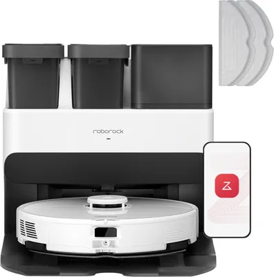 Produktbild von Roborock S7 Max Ultra Staubsauger Roboter Weiß mit Wischfunktion Kehrroboter Saugroboter mit All-in-One Station mit Originales Zubehörset (upgrade S8)