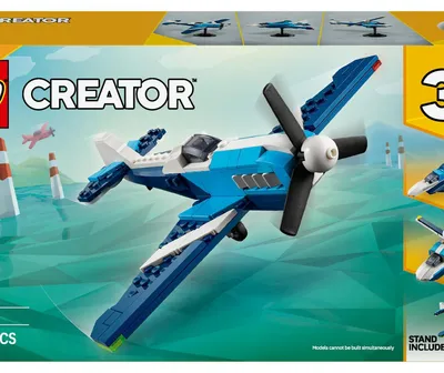 Immagine prodotto di LEGO Creator 3in1 Plane: Aeroplano da corsa giocattolo - Trasformabile in jet o elicottero - Set di costruzione di veicoli per bambini e bambine dai 7 anni in su - Idea regalo di compleanno 31160