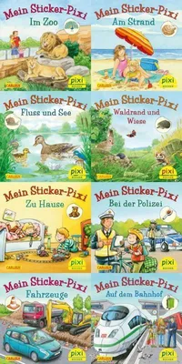 Produktbild von Pixi-Serie Nr. 234. Pixis neue Sticker-Bücher (8x8 Exemplare)