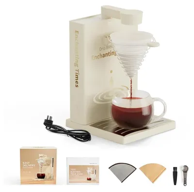 Obrázek produktu pro Omgoods – Přenosná kávovar s filtrem – objem 30 ml, včetně 40 jednorázových filtrů