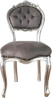 A single baroque-style chair on a white background.