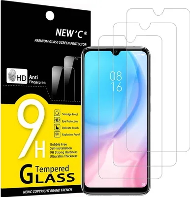 Produktbild von Panzer Schutz Glas Xiaomi Mi A3 3er Set 9H Härte 0.33mm Ultra-klar