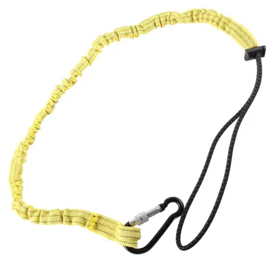 Produktbild von Werkzeug-Sicherheitsgurt, Nylon-Lanyard, Kletterseil mit gewöhnlicher Bergsteiger-Schnalle, Gelb