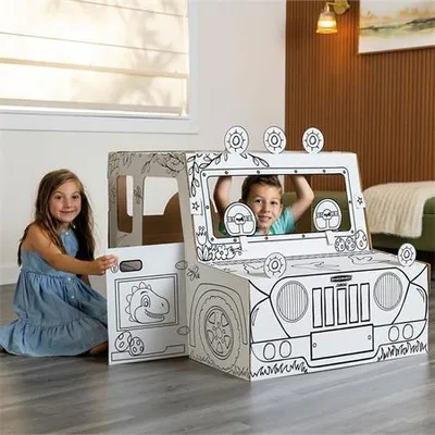 Produktbild von Fellowes Bankers Box XL Spielkarton DINO-TRUCK Wellpappe weiß
