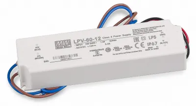 Immagine prodotto di Mean Well LPV-60-12 SNT 12 V CC 0-5 A 60 W IP67