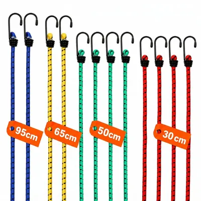 Produktbild von MONZANA 12x Spanngummi mit Haken 4 Längen 30-95cm