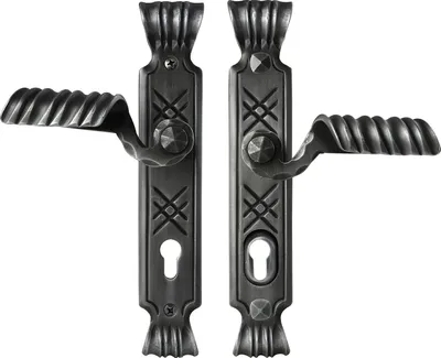 Produktbild von Sicherheits-Drückergarnitur ALPINA PZ92, TS-70, schwarz passiviert