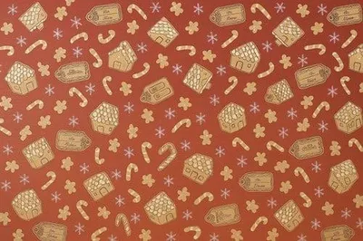 Obrázok produktu pre Vianočná dekorácia červený papier PIERNICZKI 0,69 x 50 m role