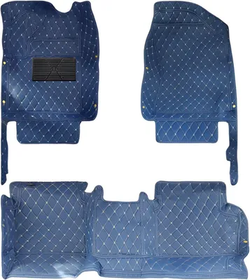Productafbeelding van Autovloermatten van Polyurethanleer, blauw, geschikt voor modellen van 2015-2022 – Fabia Combi (5 zitplaatsen), op maat gemaakt voor het interieur