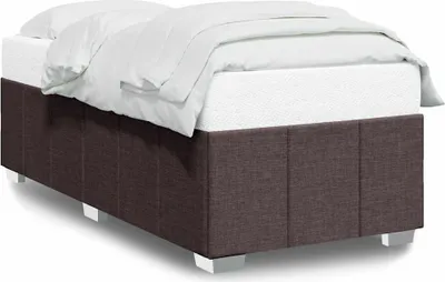 Obrázok produktu pre Posteľ bez matraca tmavohnedá 90x200 cm látka