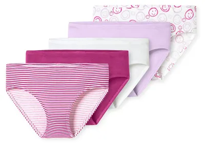 Produktbild von Schiesser Mädchen 5 Pack Slips - 95/5 Baumwolle - Größe 92 bis 140
